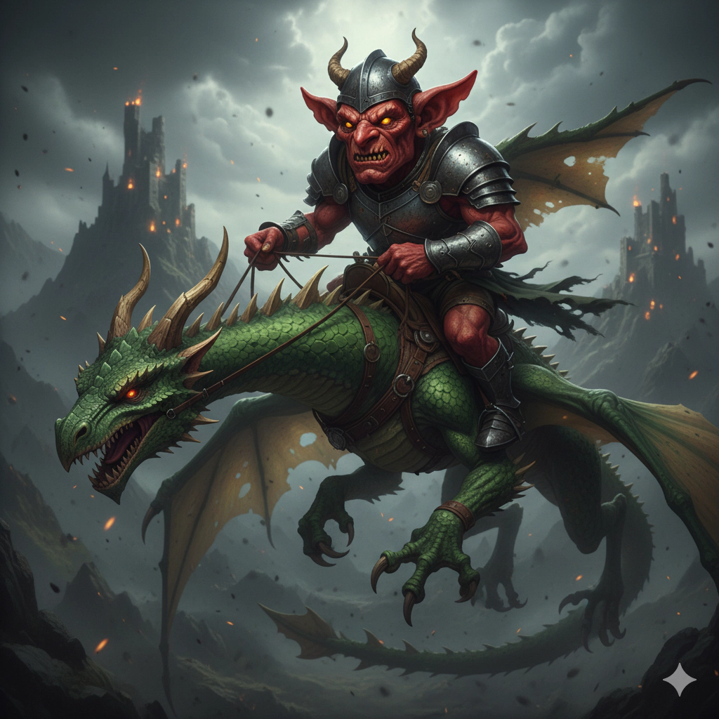 Goblin Rider Spearless