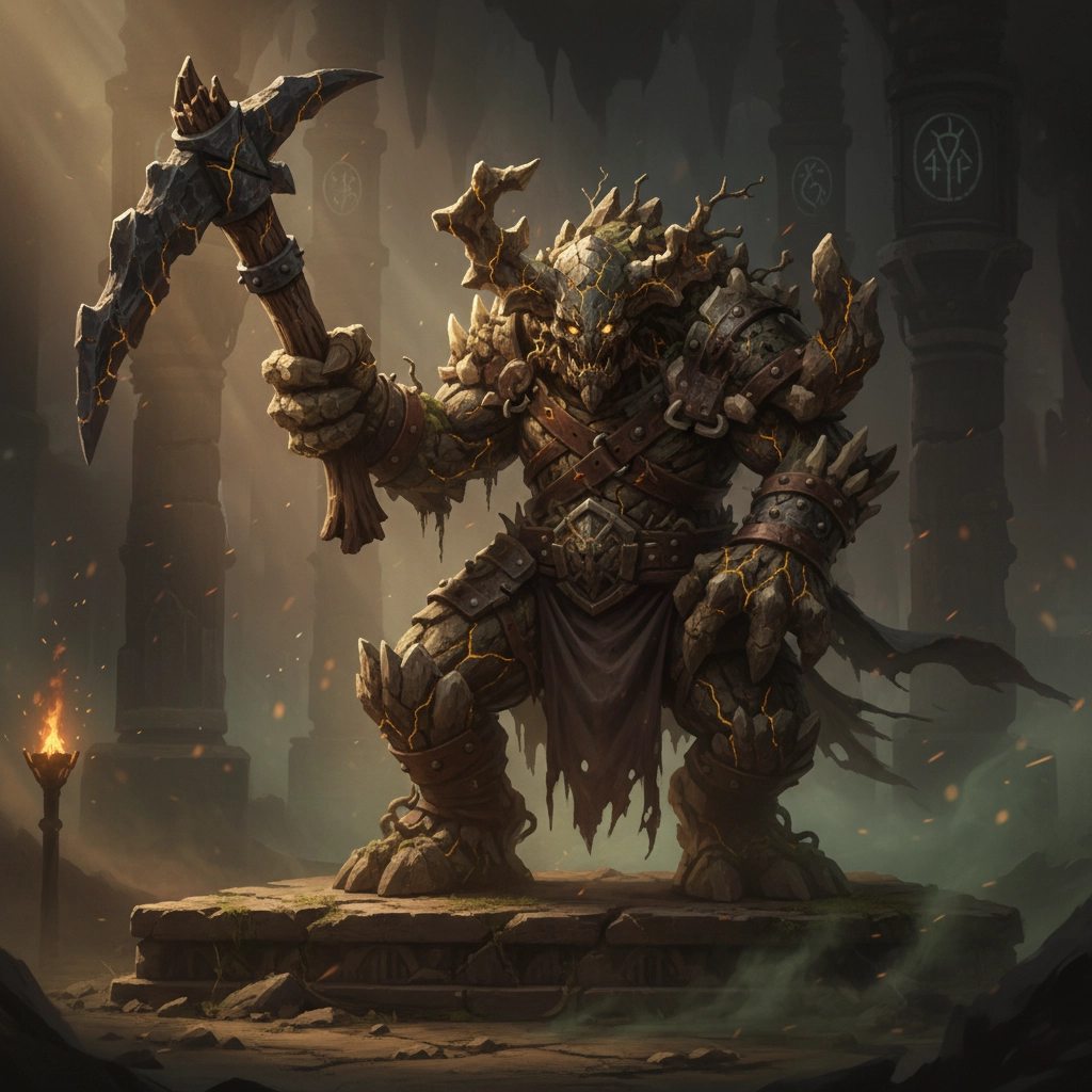 Earth Elementalist Statue